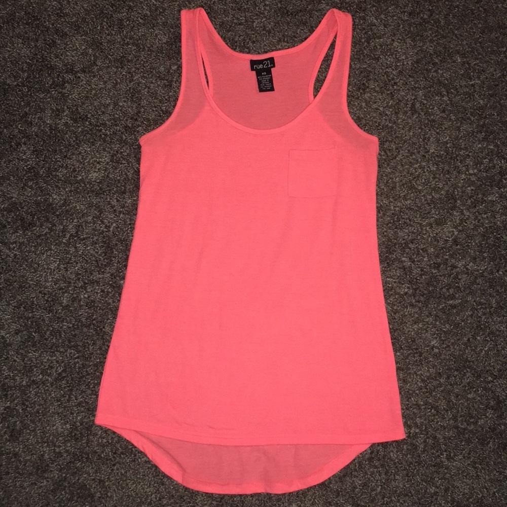 Bright peach tank top